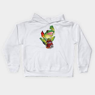 Trucker Frog Kids Hoodie